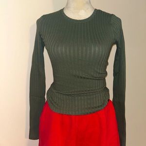 Ribbed Long-sleeve Tee